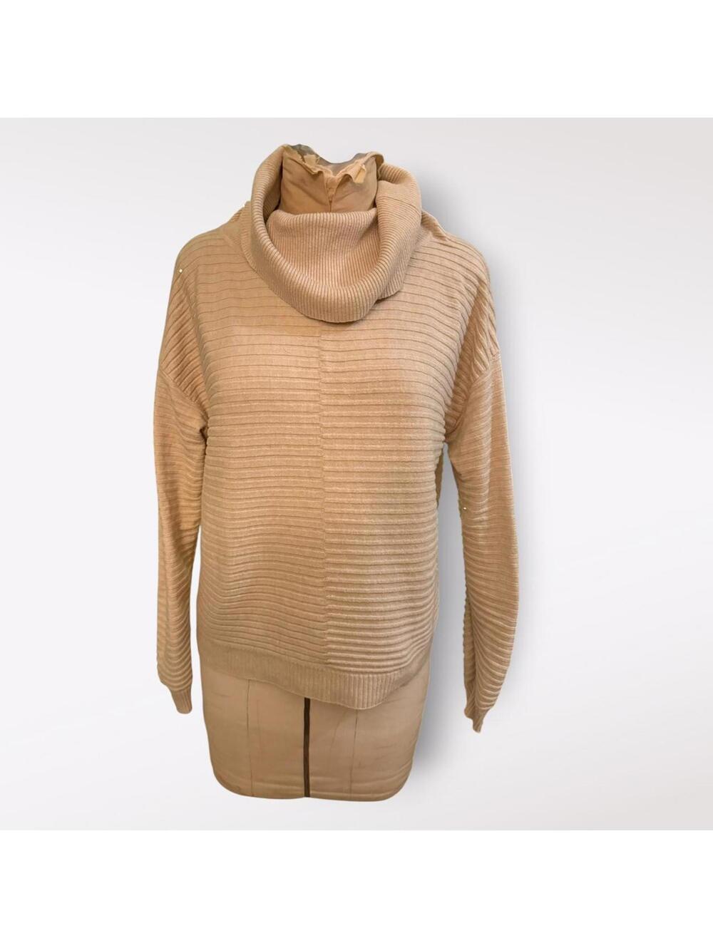 Vila Milano Ultra Soft Cream Cowl Neck Sweater